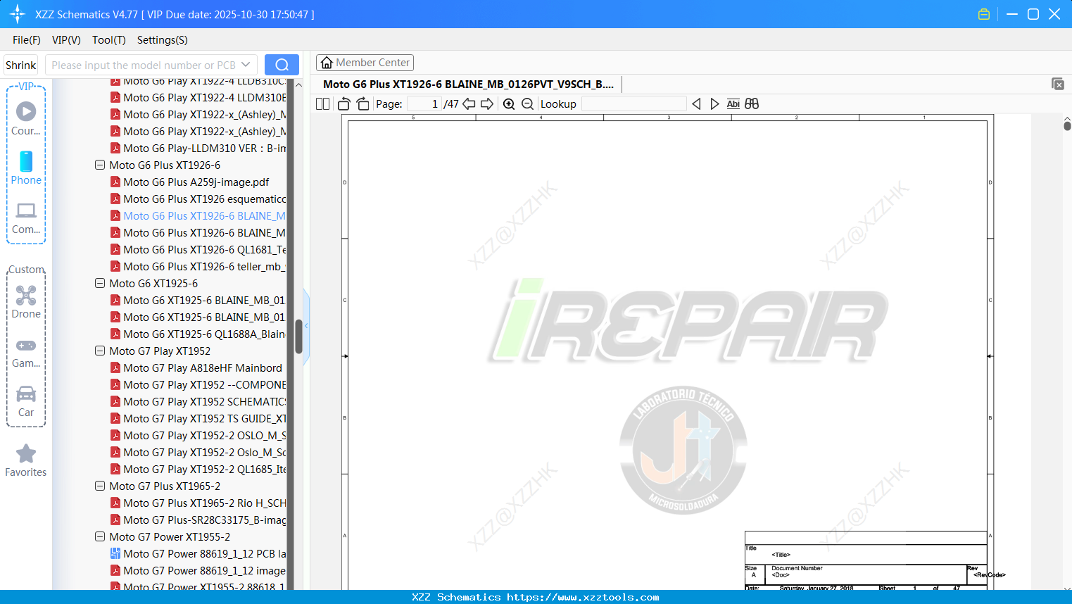 Motorola Moto G6 Plus XT1926-6 BLAINE_MB_0126PVT_V9SCH_B